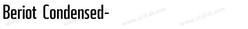 Beriot Condensed字体转换